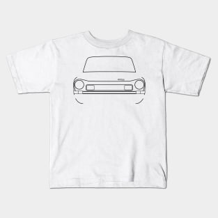 Simca 1501 classic car black outline graphic Kids T-Shirt